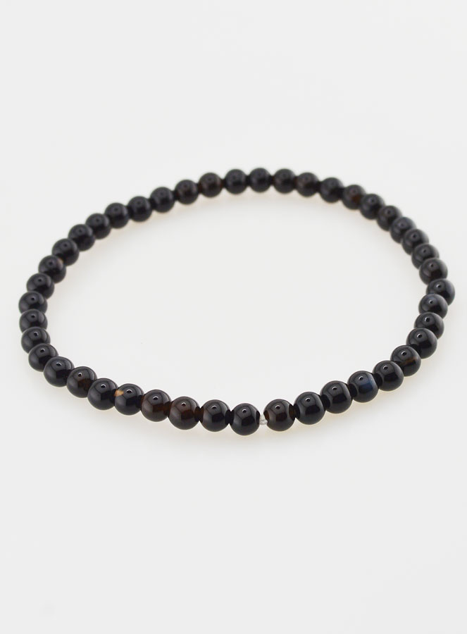 Bracelet en Pierre Naturelle d'Onyx - 4mm (pic 2)