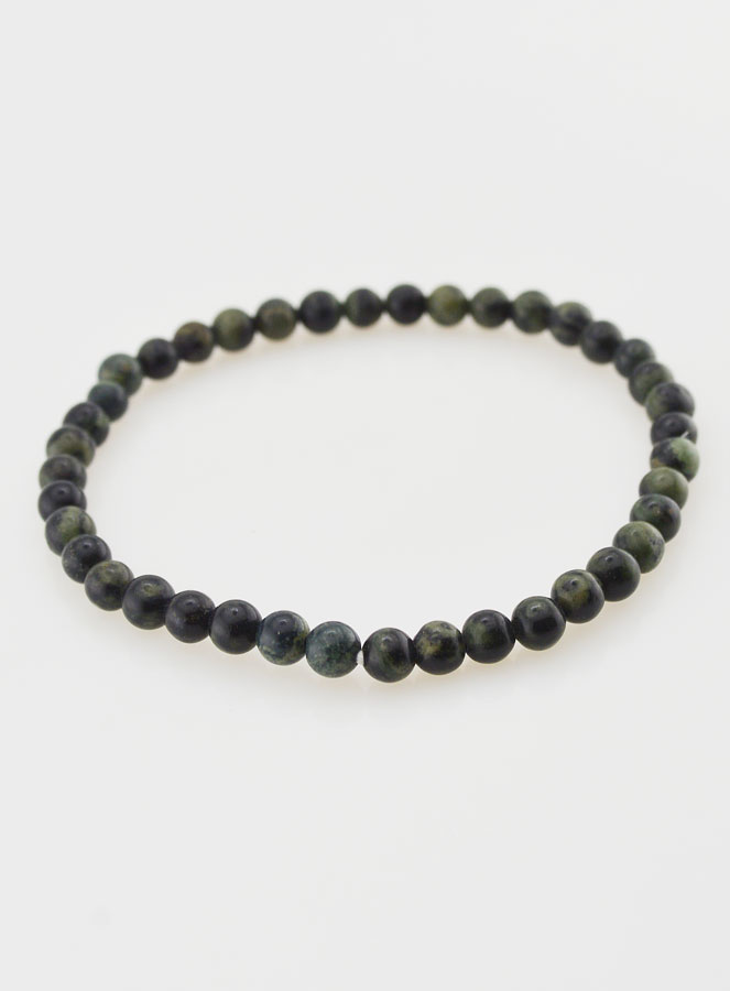 Bracelet en Pierre Naturelle de Jaspe Kambaba - 4mm (pic 2)