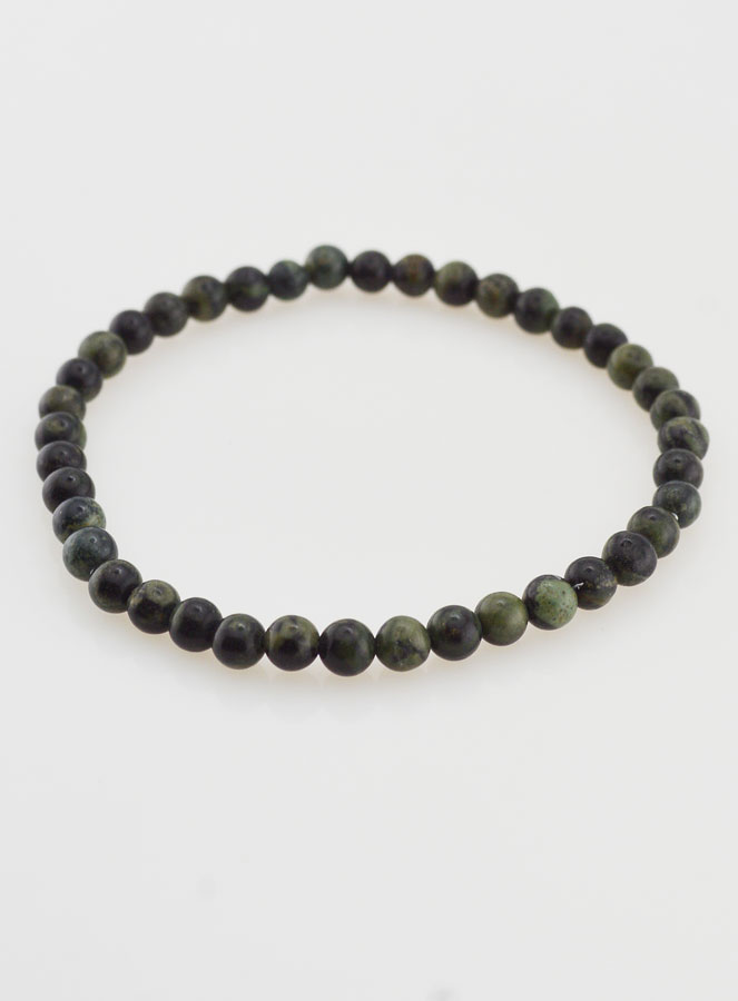 Bracelet en Pierre Naturelle de Jaspe Kambaba - 4mm (pic 3)