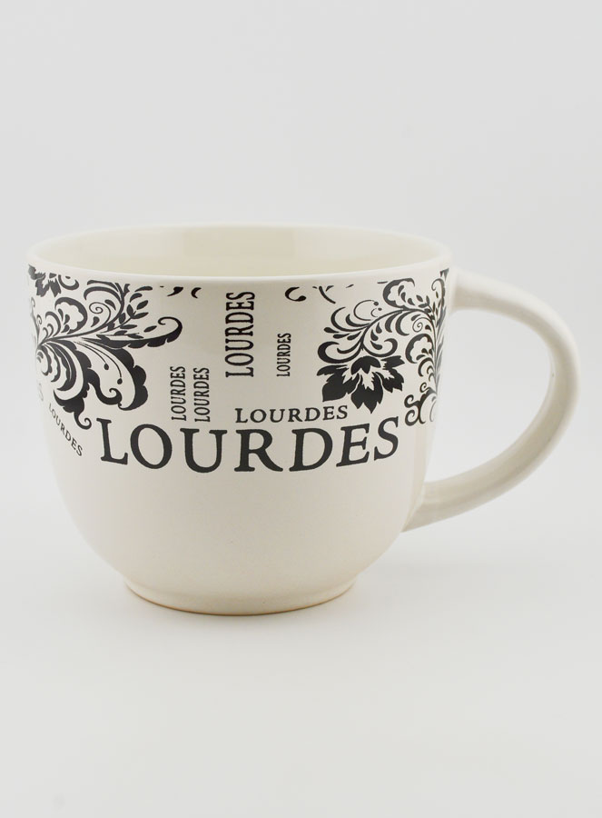 Souvenir de Lourdes - Tasse Lourdes Décor Feuillage 350ml (pic 1)