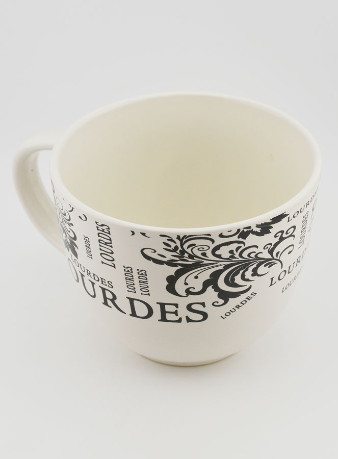 Souvenir de Lourdes - Tasse Lourdes Décor Feuillage 350ml (pic 3)