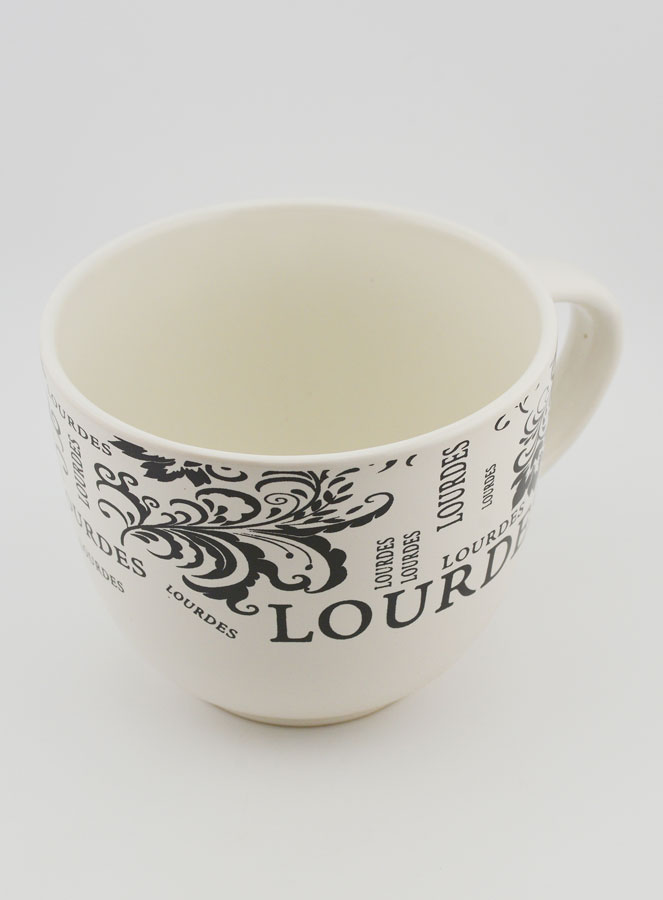 Souvenir de Lourdes - Tasse Lourdes Décor Feuillage 350ml (pic 4)