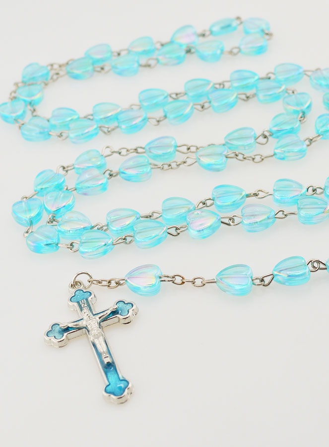Chapelet  de Communion Coeur & Calice - Bleu (pic 2)