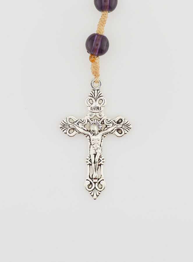 Chapelet Cristal Médaille Miraculeuse - Améthyste (pic 4)