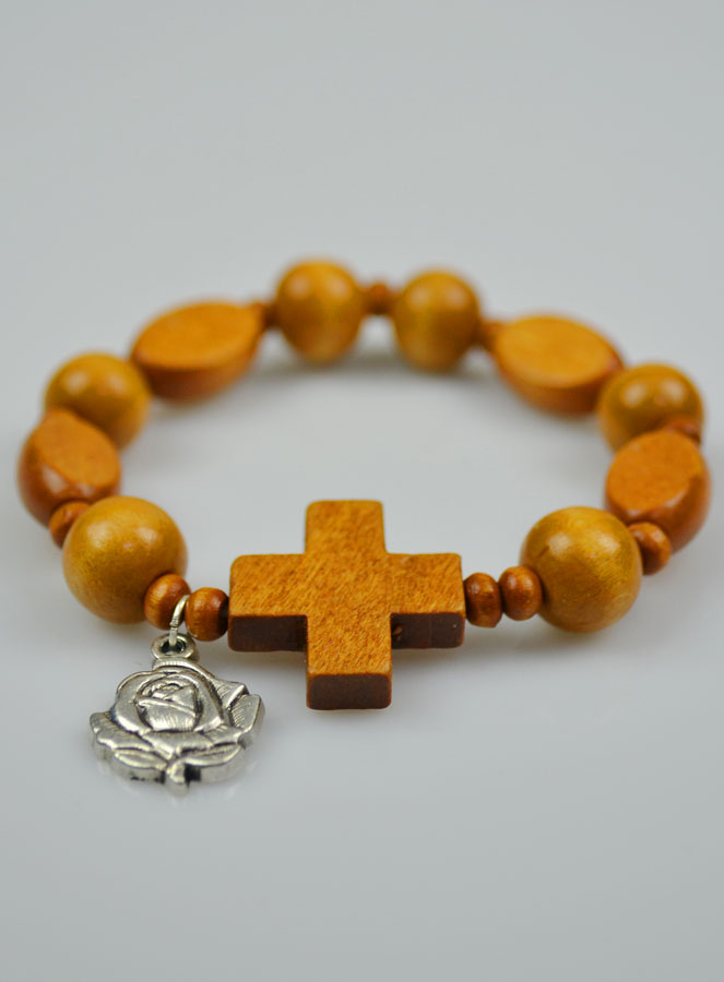 Bracelet Chapelet Bois (pic 3)