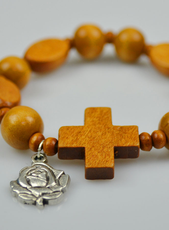 Bracelet Chapelet Bois (pic 4)