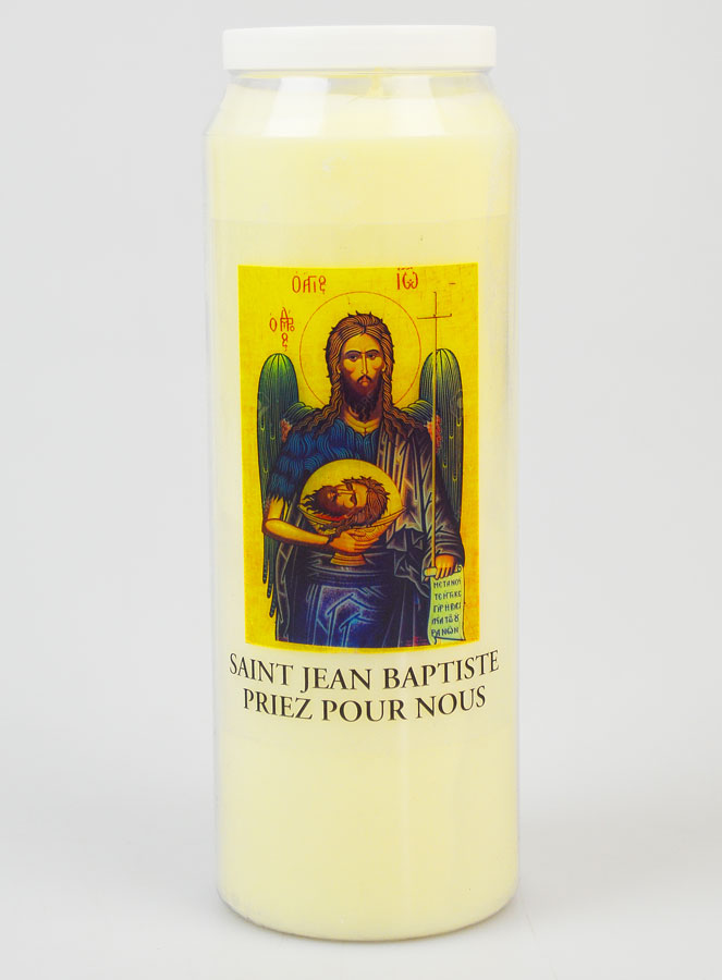 Bougie de Neuvaine Saint Jean-Baptiste - 17.5cm (pic 1)