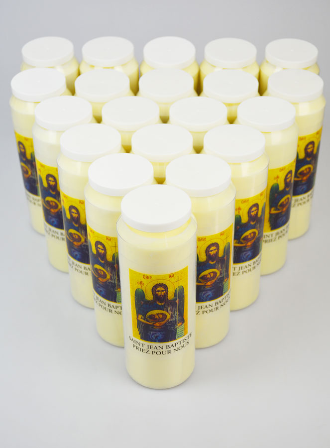 Lot de 20 Bougies de Neuvaine Saint Jean-Baptiste - 17.5cm (pic 4)