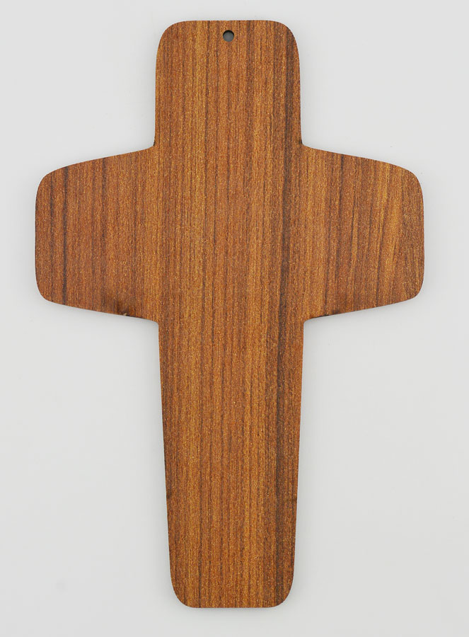 Croix Enfant en Bois - Colombe & Eglise (pic 4)