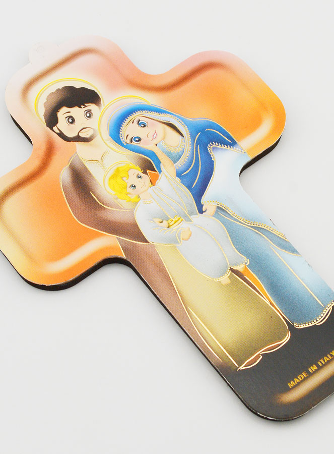 Croix Enfant en Bois - Sainte Famille (pic 2)