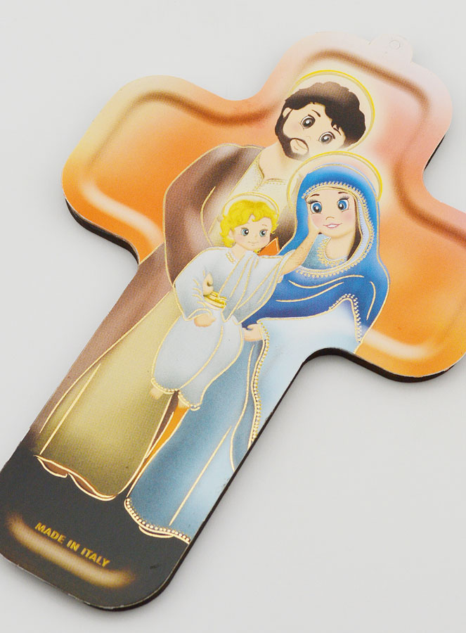 Croix Enfant en Bois - Sainte Famille (pic 3)