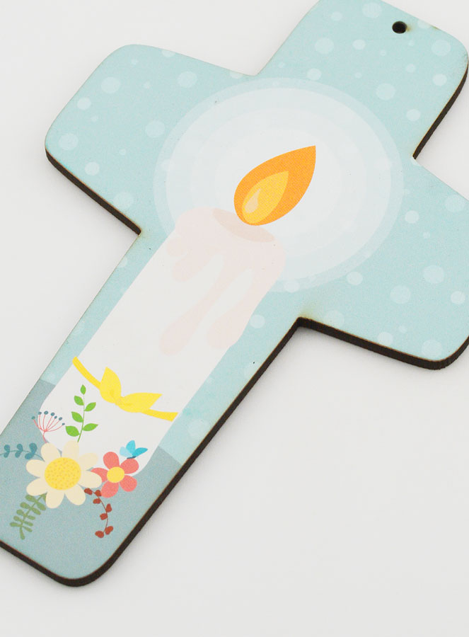 Croix Enfant en Bois - Lueur Divine (pic 3)
