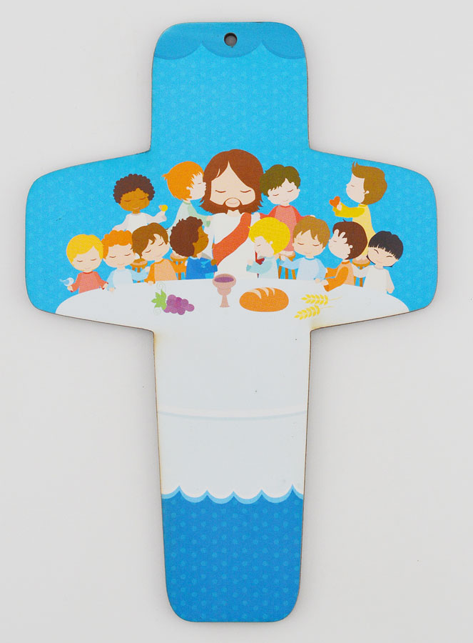 Croix Enfant Jésus Christ & Enfants - La Cène (pic 1)