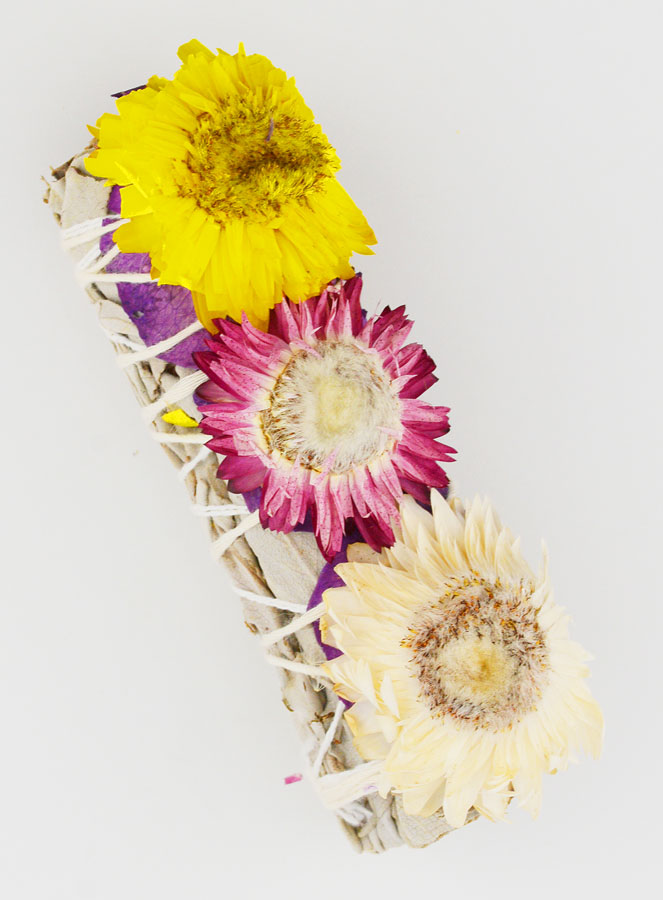 Smudge de Sauge Blanche de Californie & Fleurs de Paille (pic 1)