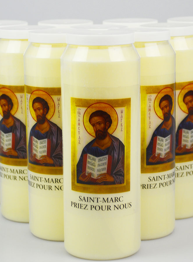 Lot de 10 Bougies de Neuvaine Saint Marc - 17.5cm (pic 2)