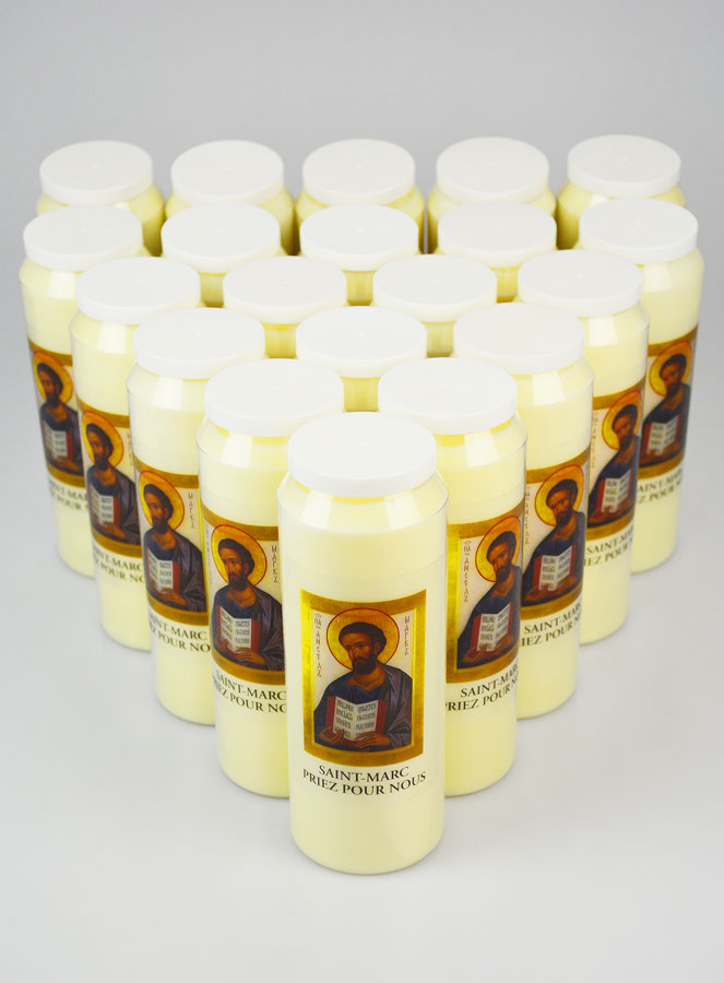 Lot de 20 Bougies de Neuvaine Saint Marc - 17.5cm (pic 3)