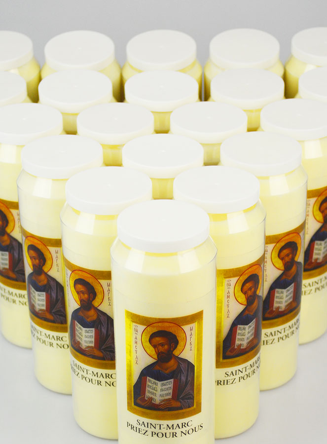 Lot de 20 Bougies de Neuvaine Saint Marc - 17.5cm (pic 4)