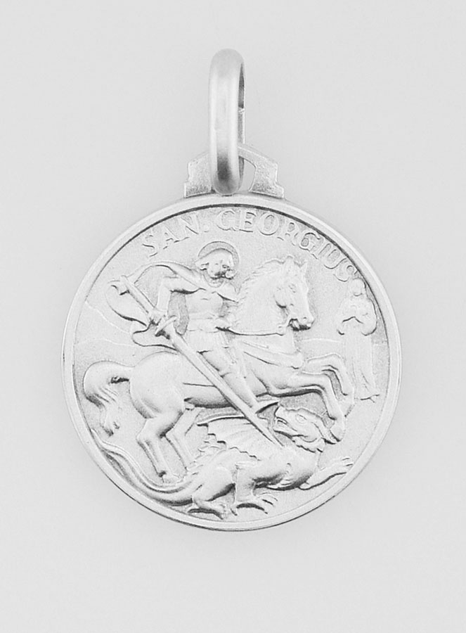 Médaille en Argent Saint Georges - 16mm (pic 1)