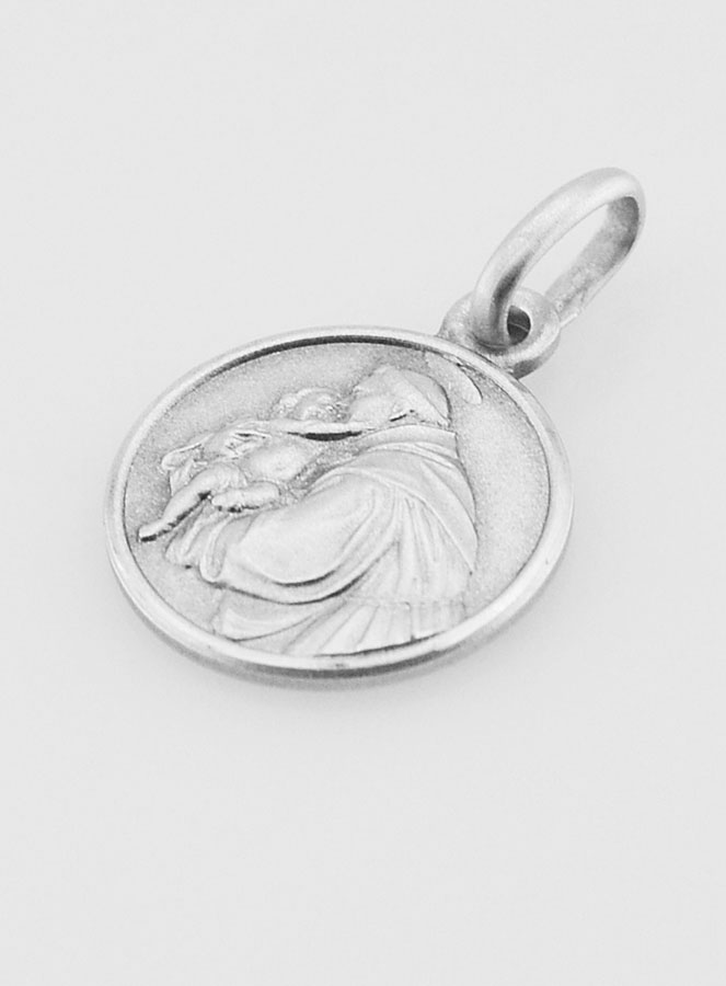 Médaille en Argent Massif Saint Antoine - 14mm (pic 3)