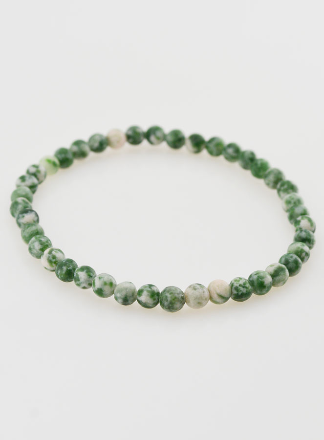 Bracelet en Pierre Naturelle de Jade - 4mm (pic 2)