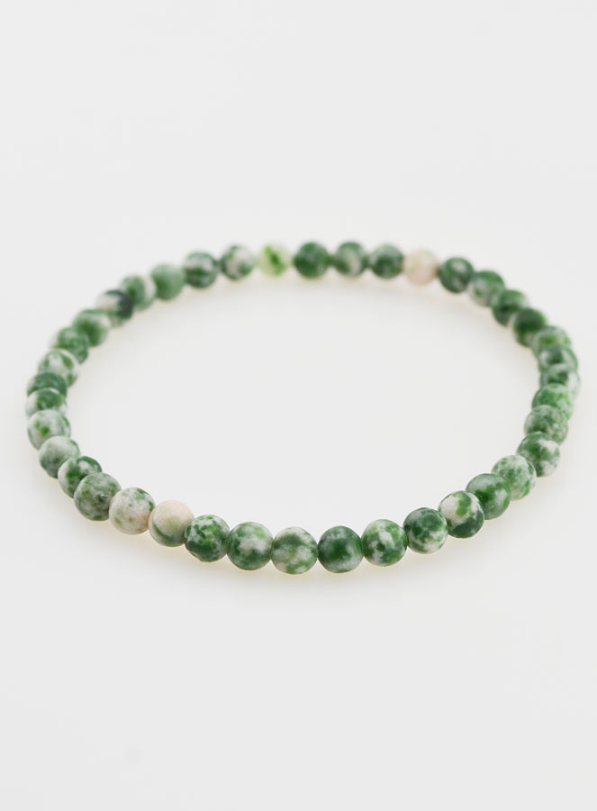 Bracelet en Pierre Naturelle de Jade - 4mm (pic 3)