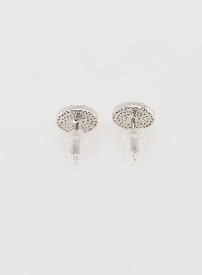 Boucles d'Oreilles Puces - Aigue Marine AA (pic 2)