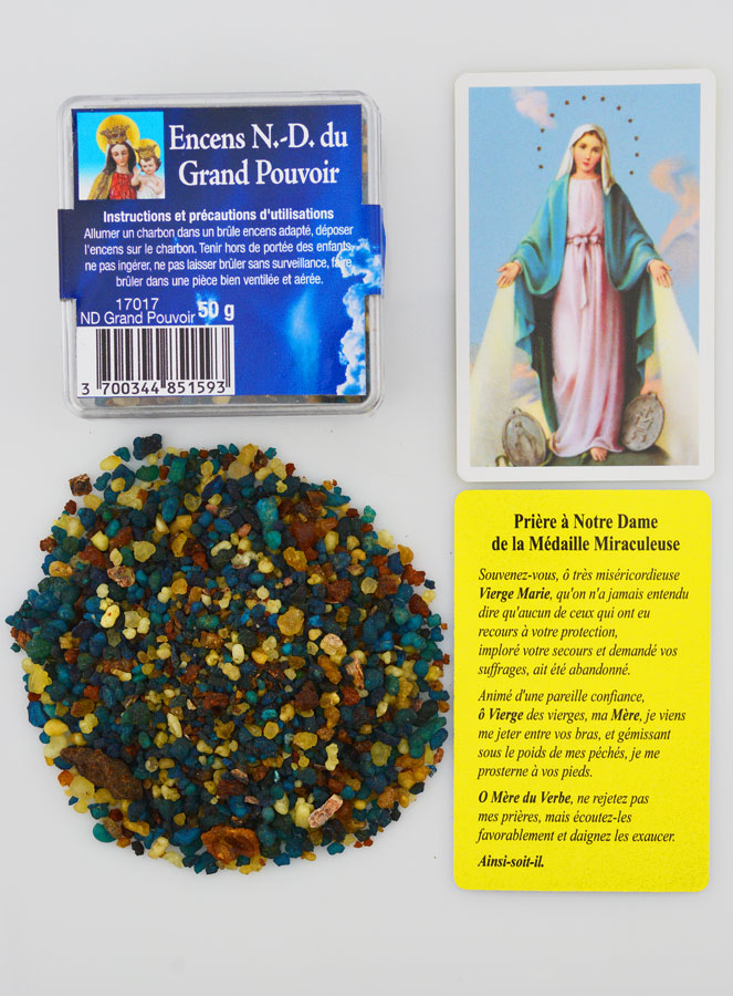 Encens Religieux ND du Grand Pouvoir + Prière Miraculeuse (pic 1)