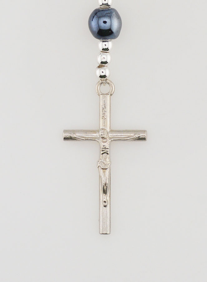 Chapelet de Saint Benoît en Perles Noires - 45cm (pic 3)