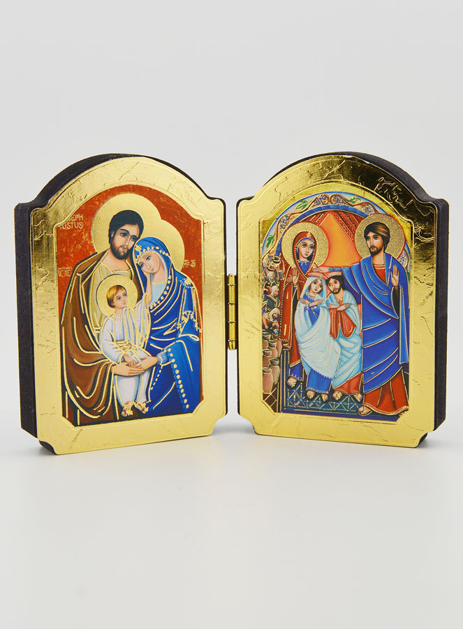 Icône Diptyque Sainte Famille & Noces de Cana (pic 1)