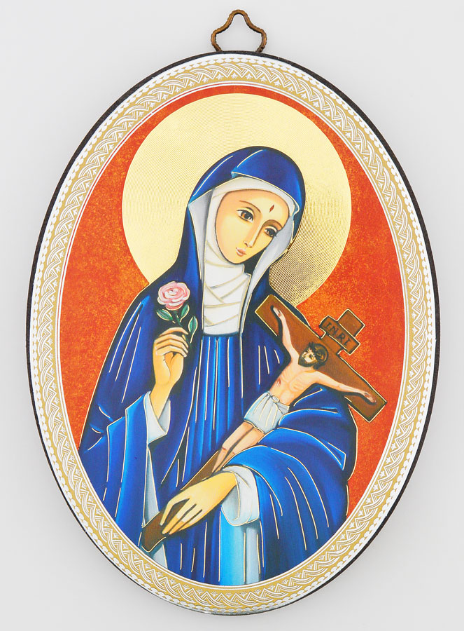 Icone Ovale Sainte Rita - 15cm (pic 1)