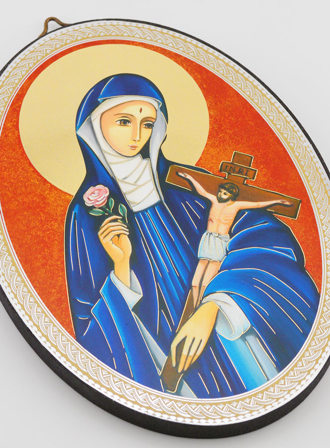 Icone Ovale Sainte Rita - 15cm (pic 2)