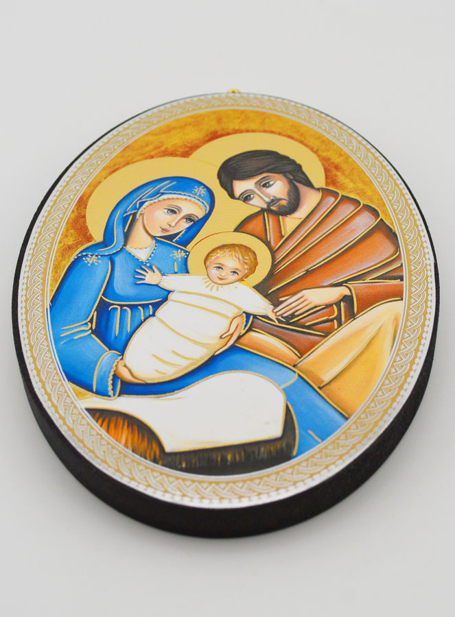 Icone Ovale Sainte Famille - 15cm (pic 2)