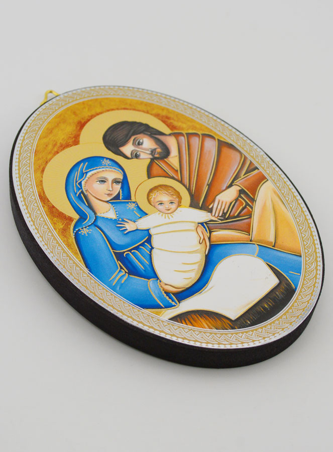 Icone Ovale Sainte Famille - 15cm (pic 3)