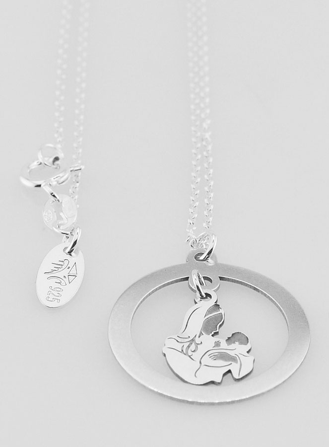 Collier Religieux en Argent - Pampille Vierge de Tendresse (pic 3)