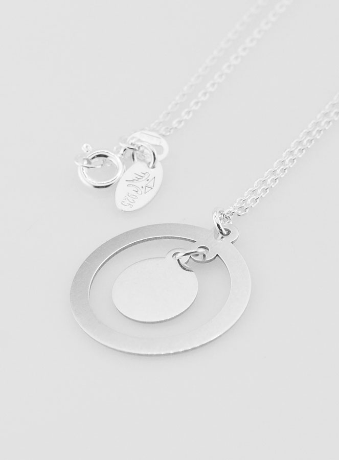 Collier Religieux en Argent - Pampille Vierge à l'Enfant (pic 4)