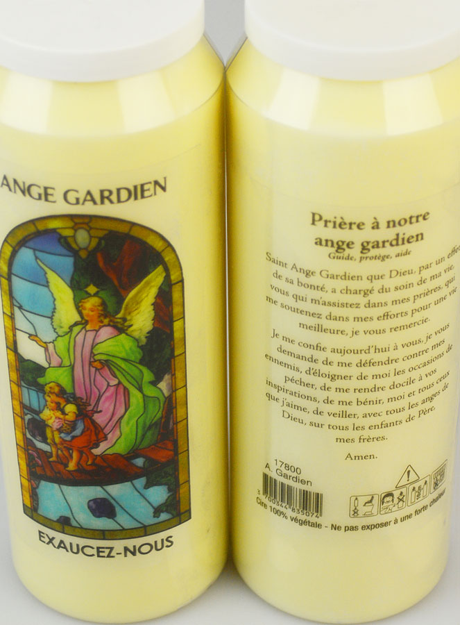 Bougie de Neuvaine Ange-Gardien avec Prière au dos (pic 4)