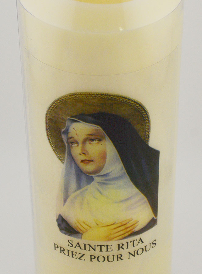 Bougie de Neuvaine Sainte Rita Causes Désespérées (pic 4)