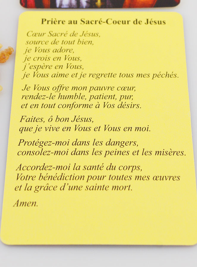 Encens Religieux Sacré Coeur de Jésus + Prière (pic 3)