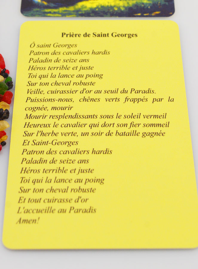 Encens Religieux Saint Georges + Prière (pic 3)