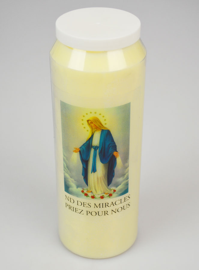 Bougie de Neuvaine Notre Dame des Miracles (pic 2)