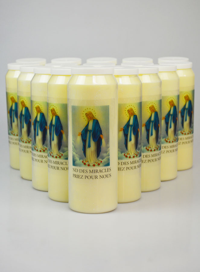 Lot de 20 Bougies de Neuvaine Notre Dame des Miracles (pic 1)