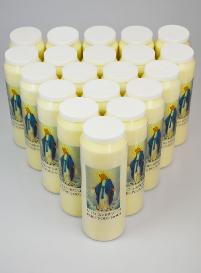 Lot de 20 Bougies de Neuvaine Notre Dame des Miracles (pic 2)
