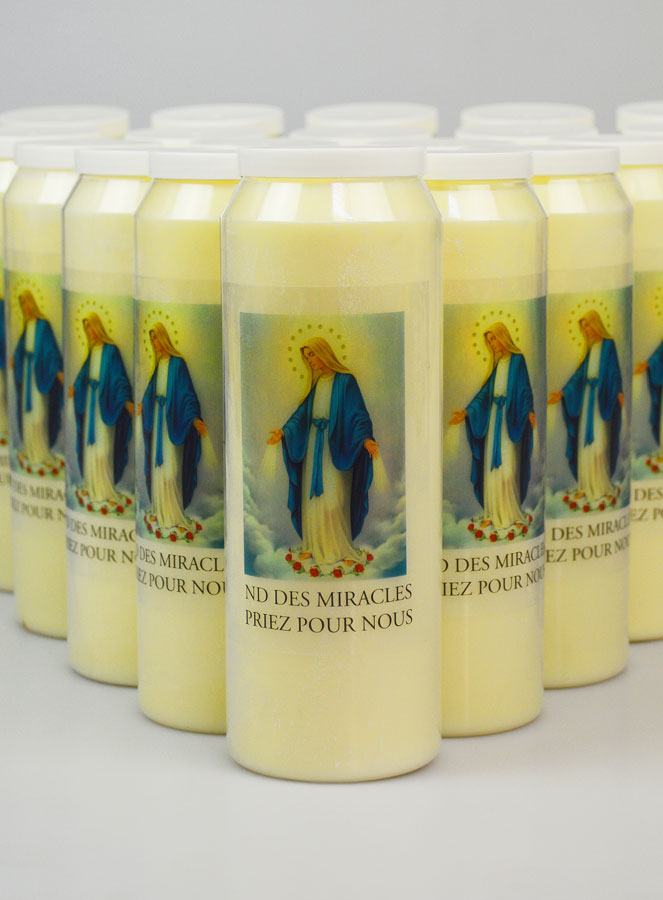 Lot de 20 Bougies de Neuvaine Notre Dame des Miracles (pic 3)