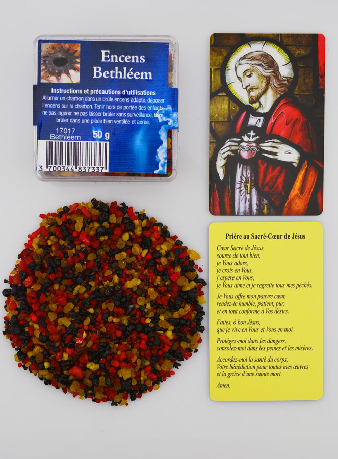 Encens Religieux Bethleem + Prière Sacré Coeur de Jésus (pic 1)
