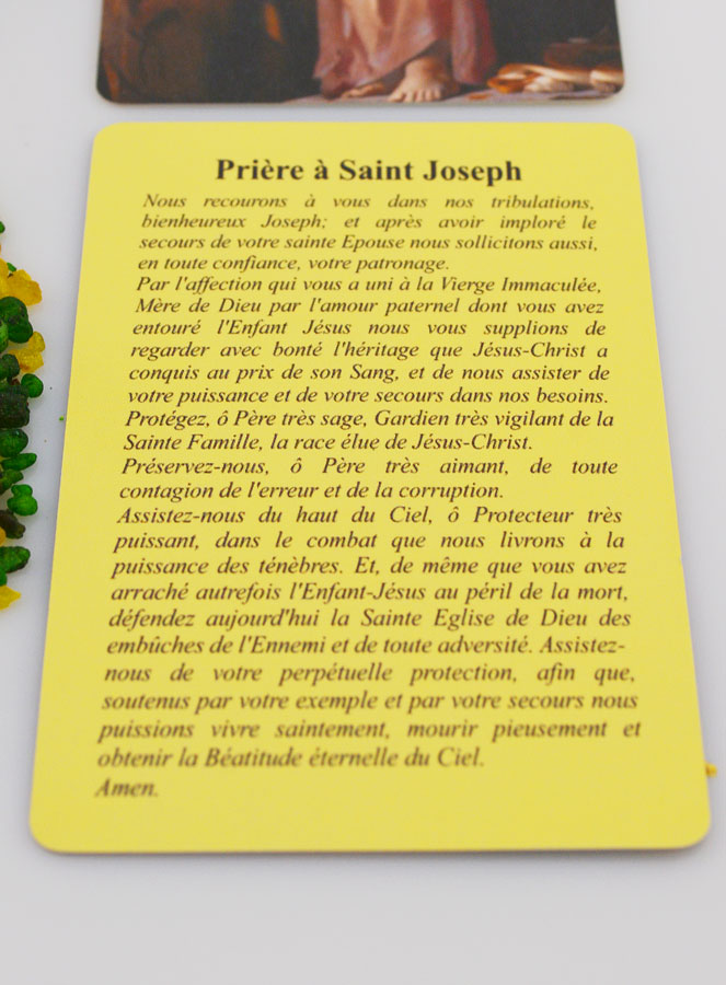Encens Religieux Saint Joseph + Prière (pic 3)