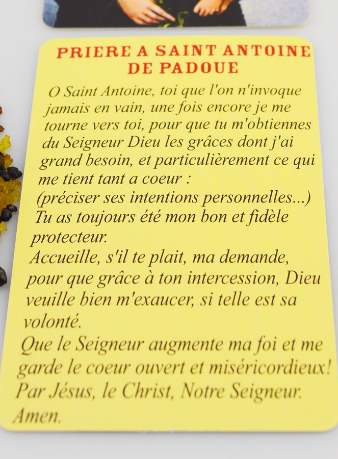 Encens Religieux Saint Antoine + Prière (pic 3)