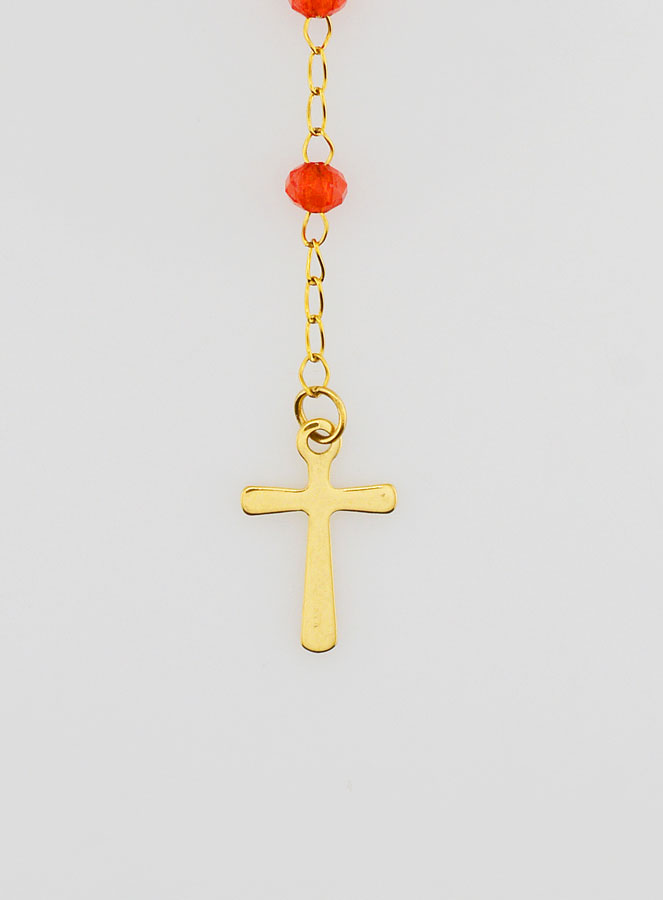 Chapelet Cristal Notre Dame de Guadalupe - Rouge (pic 3)