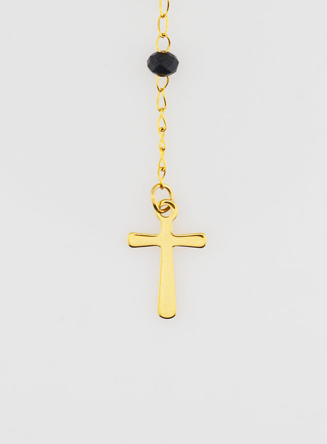 Chapelet Cristal Notre Dame de Guadalupe - Noir (pic 3)
