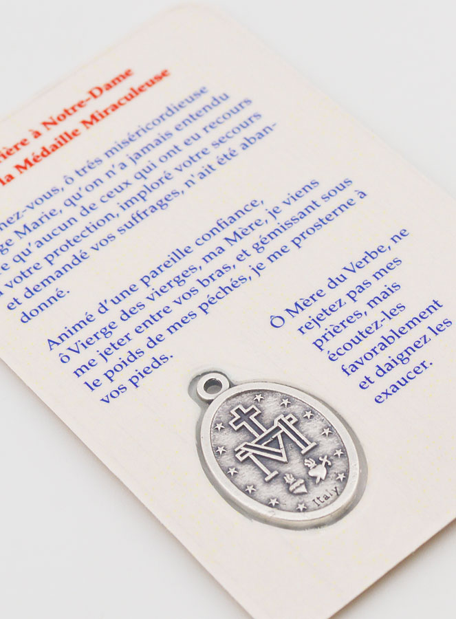 Carte de Prière & Médaille - Vierge Miraculeuse (pic 4)