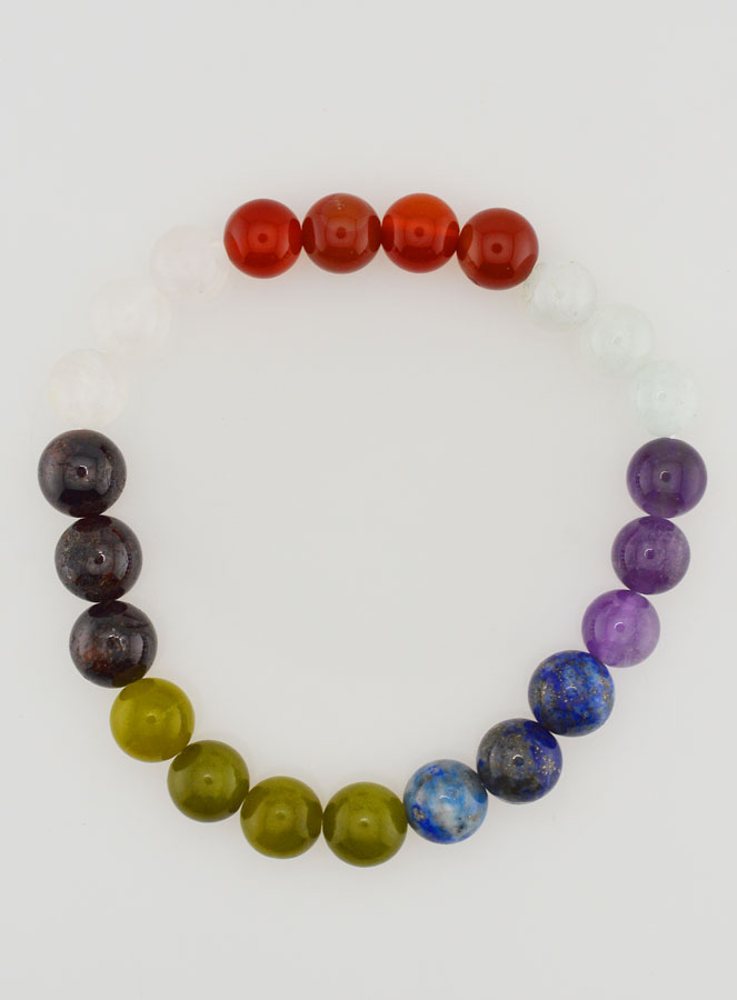 Bracelet en Pierre Naturelle 7 Dons de l'Esprit Saint - 8mm (pic 1)